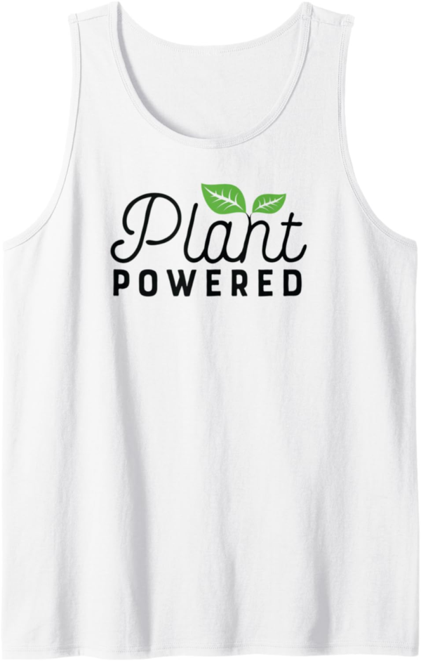 Plant Powered Funny Gym Workout Vegetarian Vegan Men Women T... - Image 2